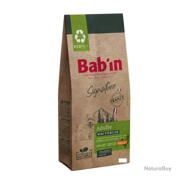 1 paquet de 2 kg de croquettes chien strilis/ BAB'IN Mini Strilised