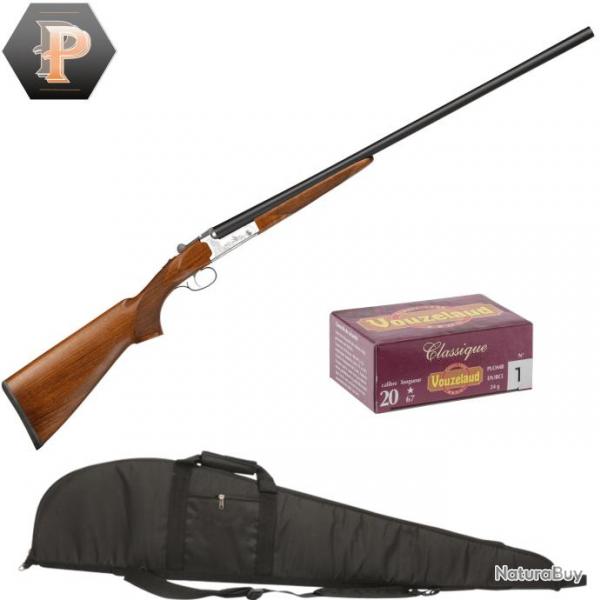 Pack chasseur ! Fusil juxtapos Yildiz Elgant A5 - cal 20/76 + mun + fourreau