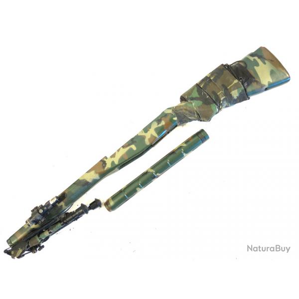 Crosse avec garde main Fusil M14 en ABS camoufl