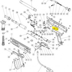 SW1 Frame retention Nut Stem - 15