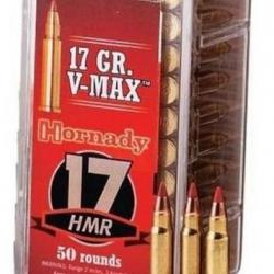 Cartouche Hornady / cal. 17 HMR - V-Max 1,1 g / 17 gr