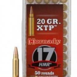 Cartouche Hornady / cal. 17 HMR - XTP 1,3 g / 20 gr