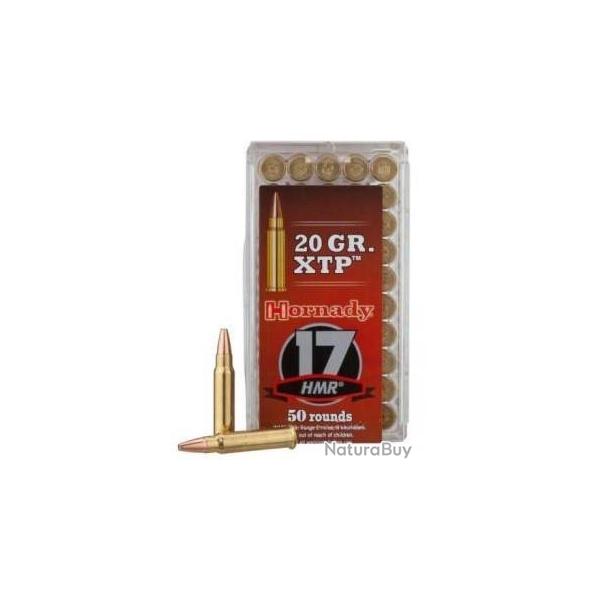 Cartouche Hornady / cal. 17 HMR - XTP 1,3 g / 20 gr