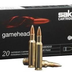 Cartouche Sako / cal. 22-250 Rem. - Gamehead SP 3,2 g / 50 gr