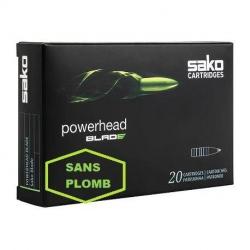 Cartouche Sako / cal. 243 Win. - Powerhead Blade 5,2 g / 80 gr