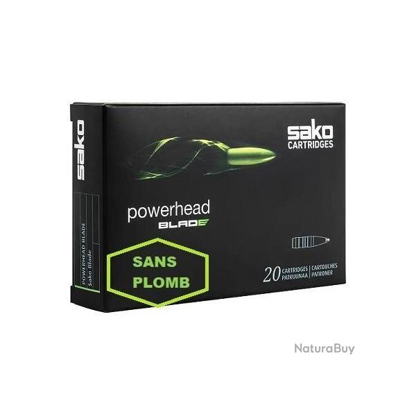 Cartouche Sako / cal. 243 Win. - Powerhead Blade 5,2 g / 80 gr