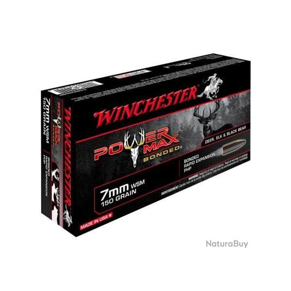 Cartouche Winchester / cal. 7mm WSM - Power Max 9,7 g / 150 gr