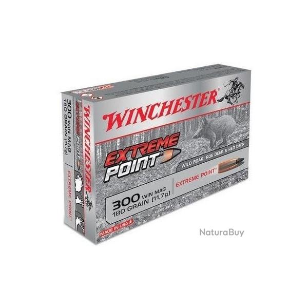 Cartouche Winchester / cal. 300 Win. Mag. - Extreme Point 11,7 g / 180 gr