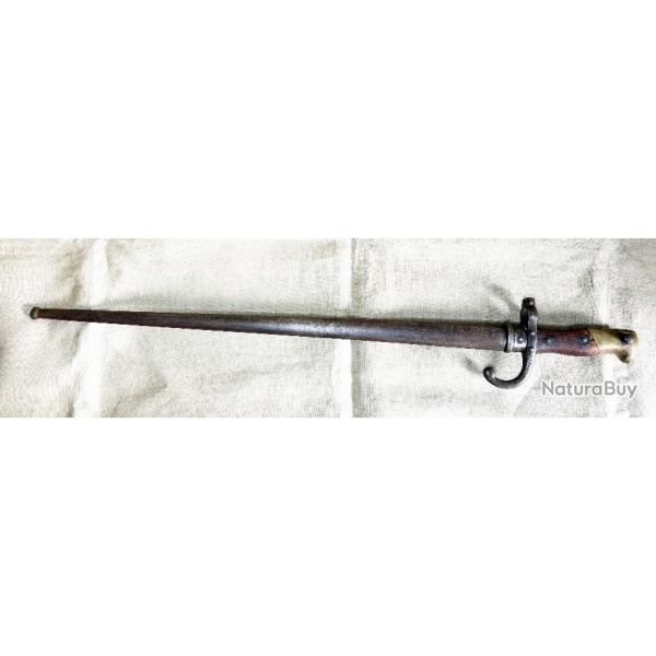 Trs beau sabre-baonnette modle 1874 pour fusil Gras au mme N