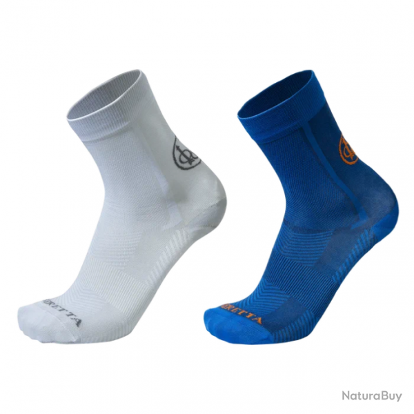 Chaussettes Beretta de tir - Blanc et Bleu / S