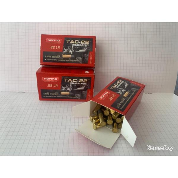 Balles Norma Subsonic - Cal. 22LR X3