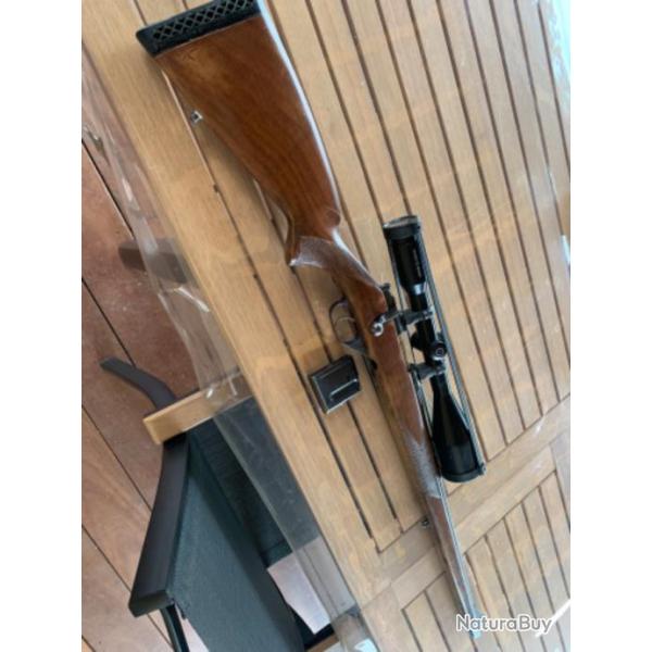 Carabine CZ 527 FS stutzen cal 222 quipe lunette schmitt et bender Klassik8x56