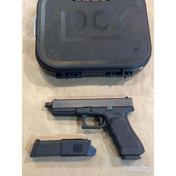 pistolet GLOCK mod. 17 gen. 4 canon filet calibre 9 para.