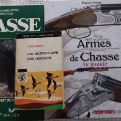 lot 3 livres chasse