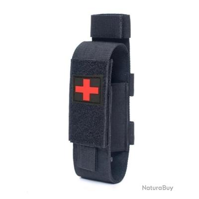 Porte-Garrot Velcro Beige Avec Patch Croix Rouge