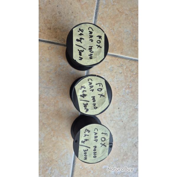 3 Bobine de gil FOX 300m /  35/100