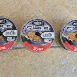 3 Bobine de fil carpe  300m / 8.4kg
