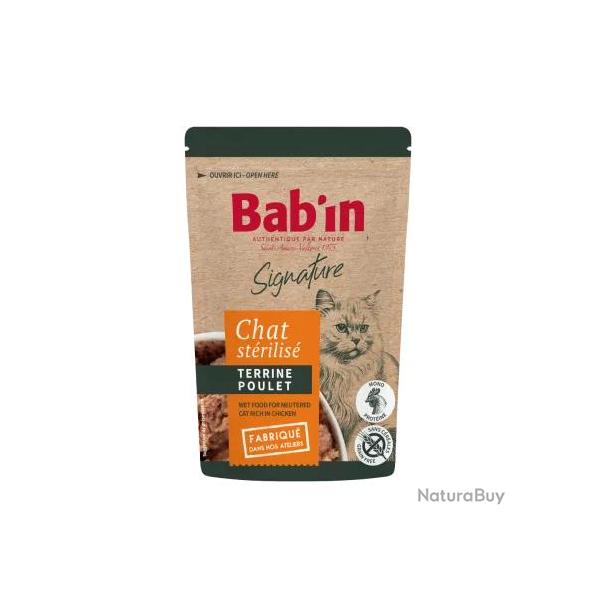 Terrine pour chat au poulet 10x80g