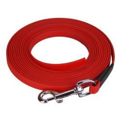 Longe BIOTHANE BETA plate 13 mm Rouge 5 m AVEC poignée