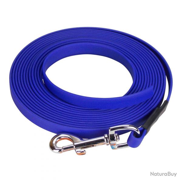 Longe BIOTHANE BETA plate 13 mm bleu roi 20 m AVEC poigne
