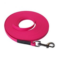 Longe BIOTHANE BETA plate 13 mm 3 m SANS poignée rose passion