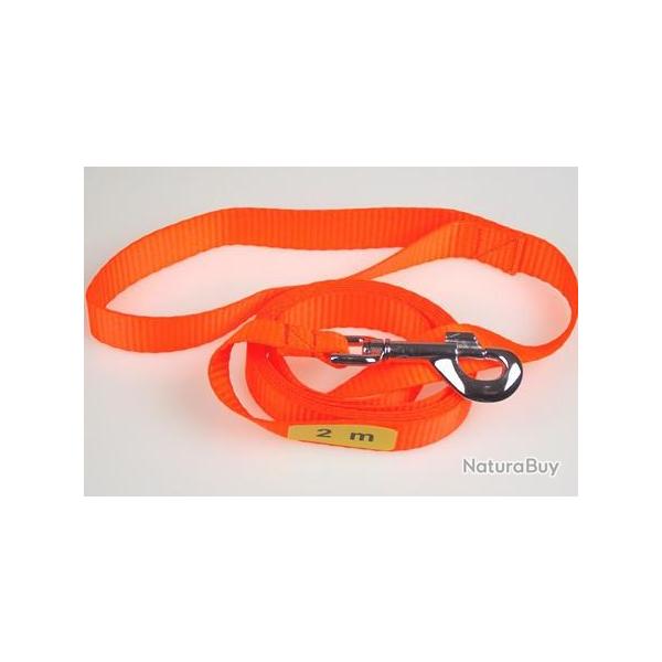 Laisse NYLON FLUO Orange ORANGE 2 m