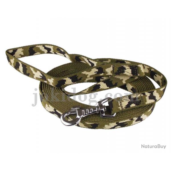 Longe nylon camo vert 20 mm 3 m AVEC poigne