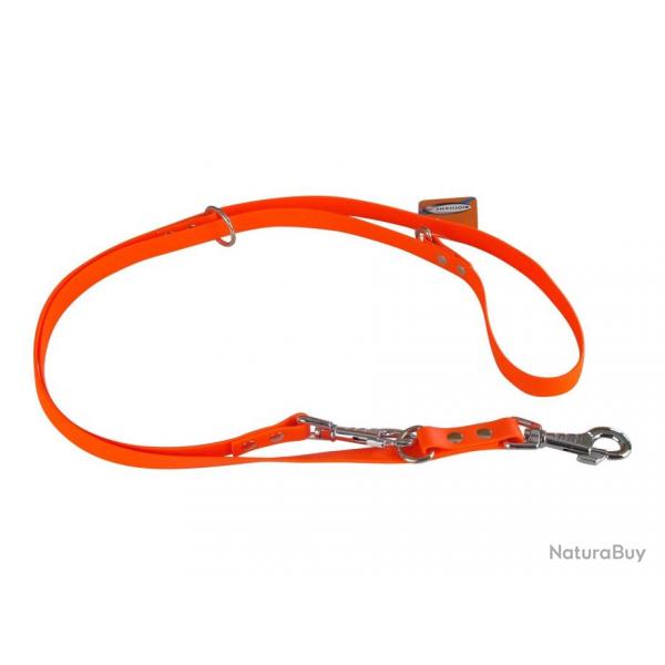 Laisse Rglable BIOTHANE 19mm orange fluo 2 m 19 mm