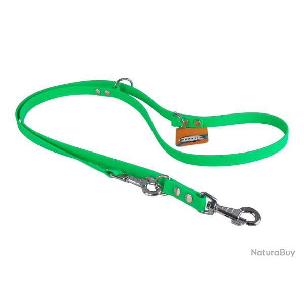 Laisse Réglable BIOTHANE 19mm Vert fluo 2 m 19 mm