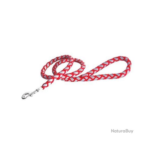 Laisse rflchissante nylon Doogy Rouge T1