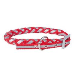 Collier réfléchissant nylon Doogy rouge T2