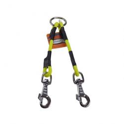 coupleur BIOTHANE rond 8 mm - 25 cm JAUNE