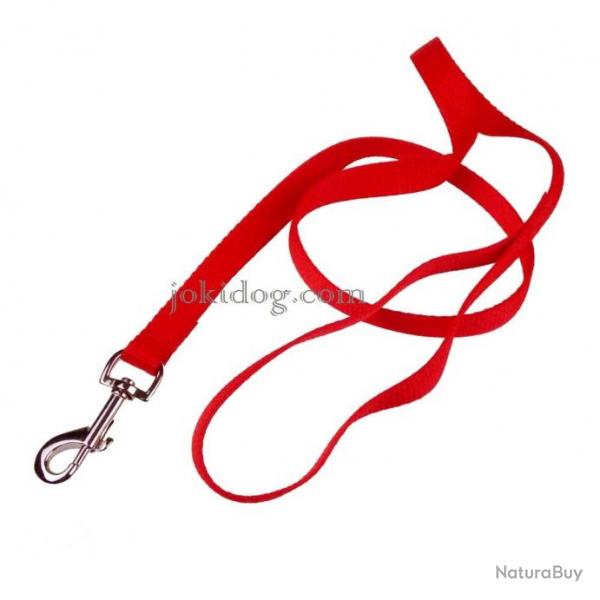 Laisse Nylon Classic Rouge ROUGE 20 mm x 1.20 m