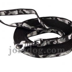 Longe nylon camo noir 20mm 20 m AVEC poignée