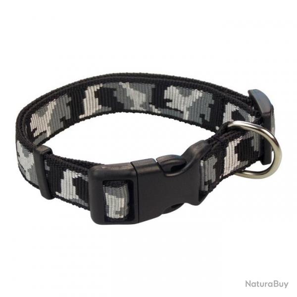 Collier nylon Camo Noir T1