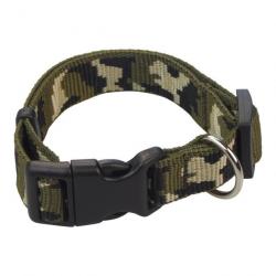 Collier nylon camo vert T1