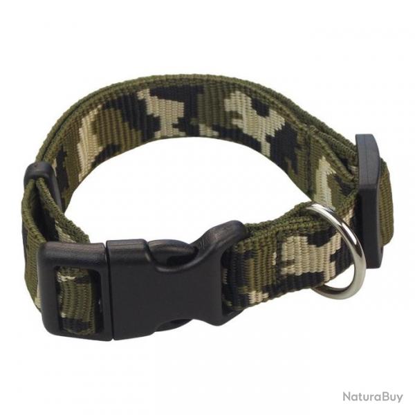 Collier nylon camo vert T1