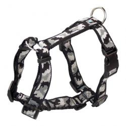 Harnais nylon Camo noir Noir S 20 ( 40-50 cm )