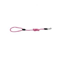 Laisse corde refléchissante RUN-ARNOUND rose T2-1,20 m x 14 mm