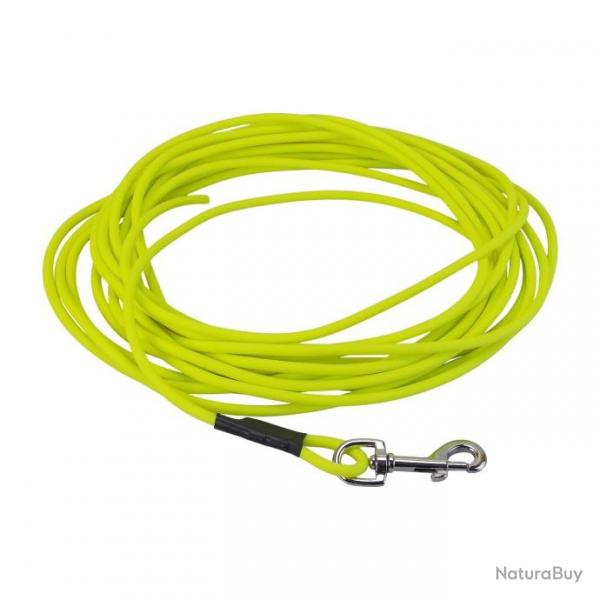 Longe BIOTHANE BETA ronde 6 mm jaune fluo 10 m