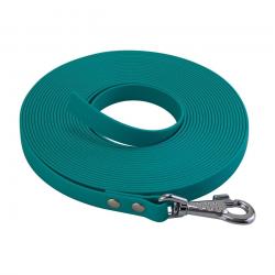 Longe BIOTHANE BETA plate 19 mm 10 m SANS poignée turquoise