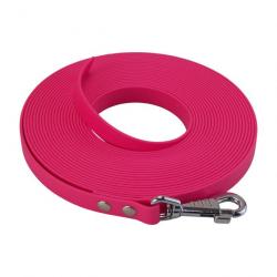 Longe BIOTHANE BETA plate 19 mm 3 m SANS poignée rose passion