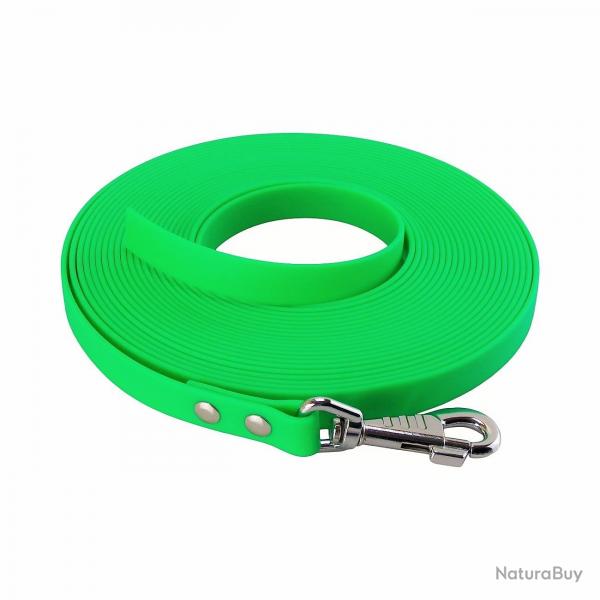 Longe BIOTHANE BETA plate 19 mm Vert fluo 10 m SANS poigne