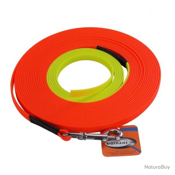 longe de recherche bi-couleurs 13 mm - 12 m biothane - jokidog