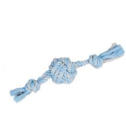 Knot balle bleu pour chien