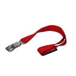 laisse courte 55 cm nylon rouge