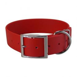 Collier BIO-HEAVY 38 mm ROUGE T1 ( 38mm x 60cm - C de 40 à 52 cm )