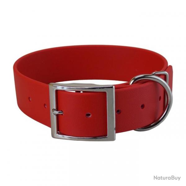 Collier BIO-HEAVY 38 mm ROUGE T1 ( 38mm x 60cm - C de 40  52 cm )