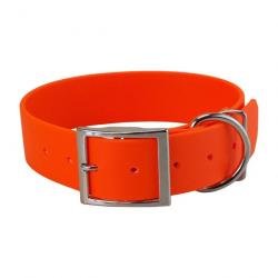 Collier BIO-HEAVY 38 mm ORANGE T1 ( 38mm x 60cm - C de 40 à 52 cm )