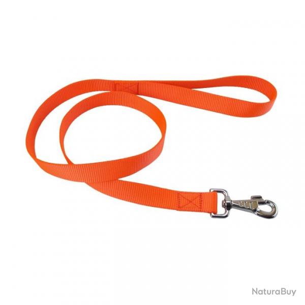 laisse nylon orange jokidog 1.20 m